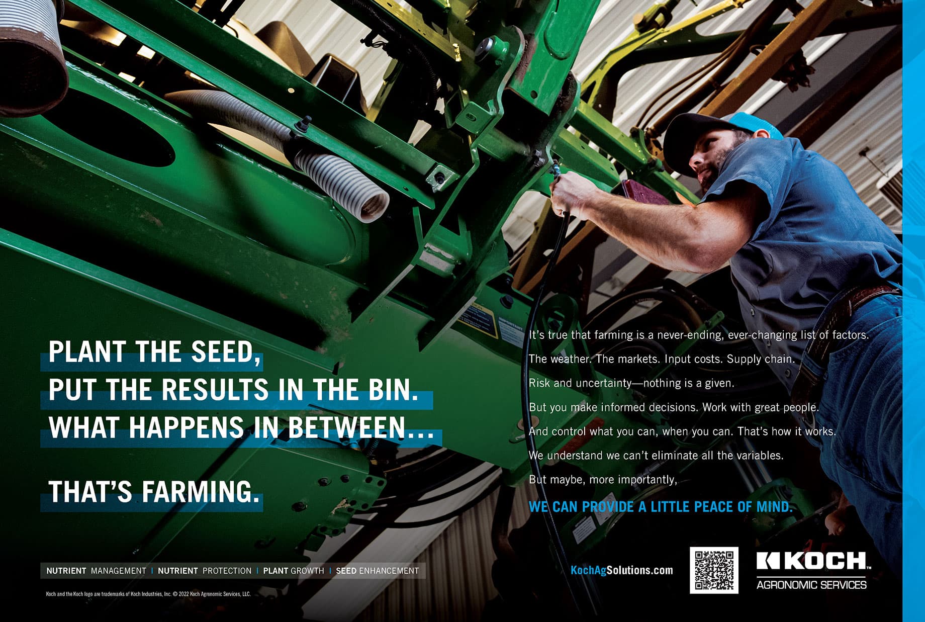 Koch Agronomic Services That’s Farming Spread Print Ad