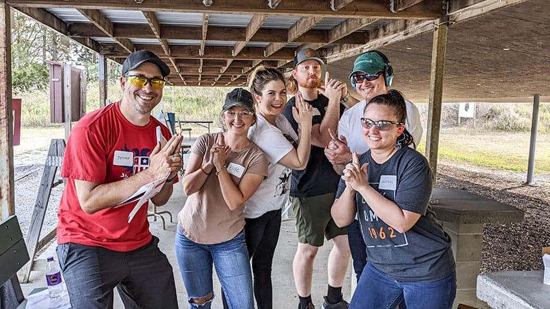 Employee day at the firing range