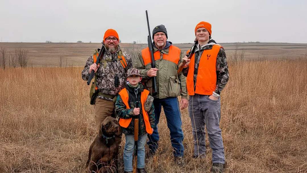 Hunting group shot