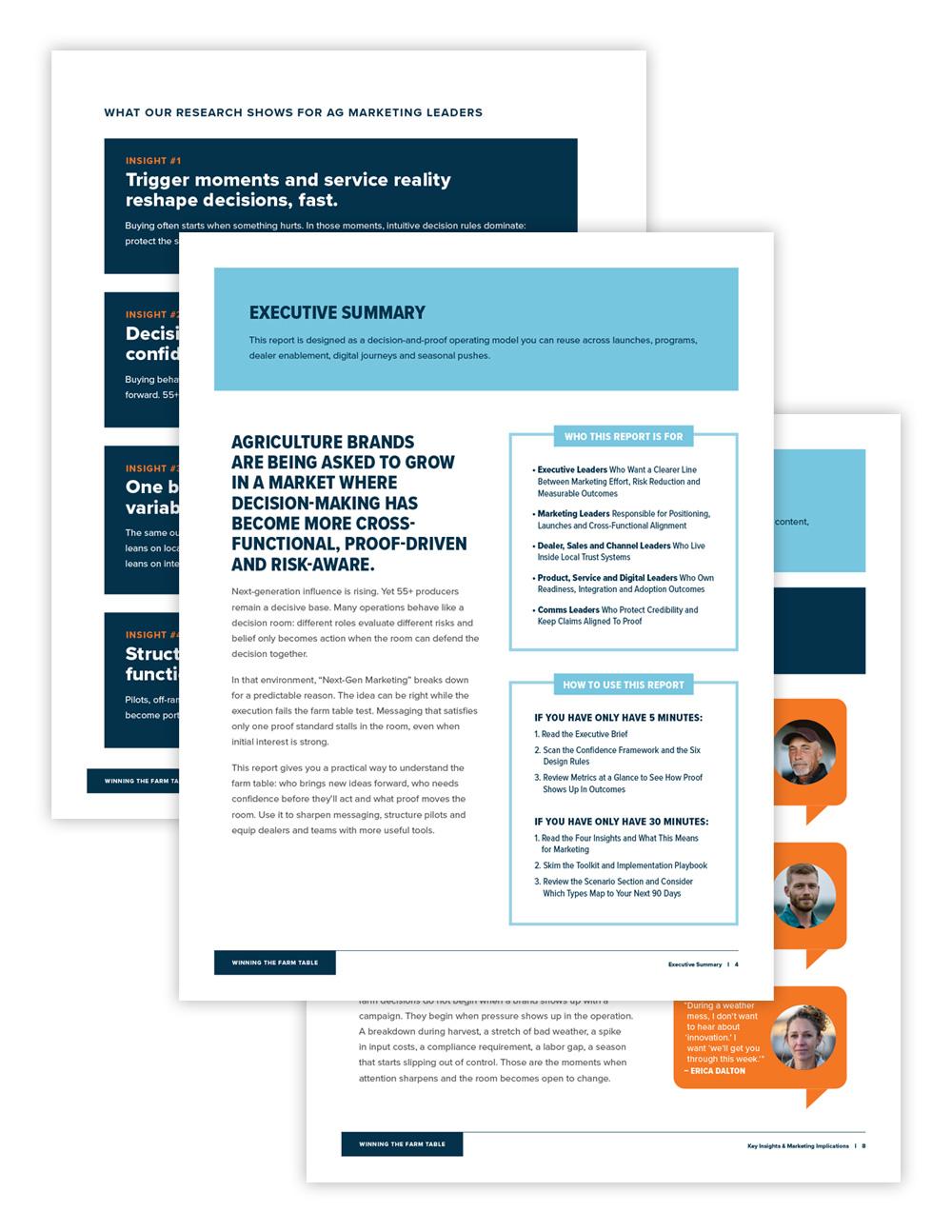 Winning the Farm Table Report Inside Pages