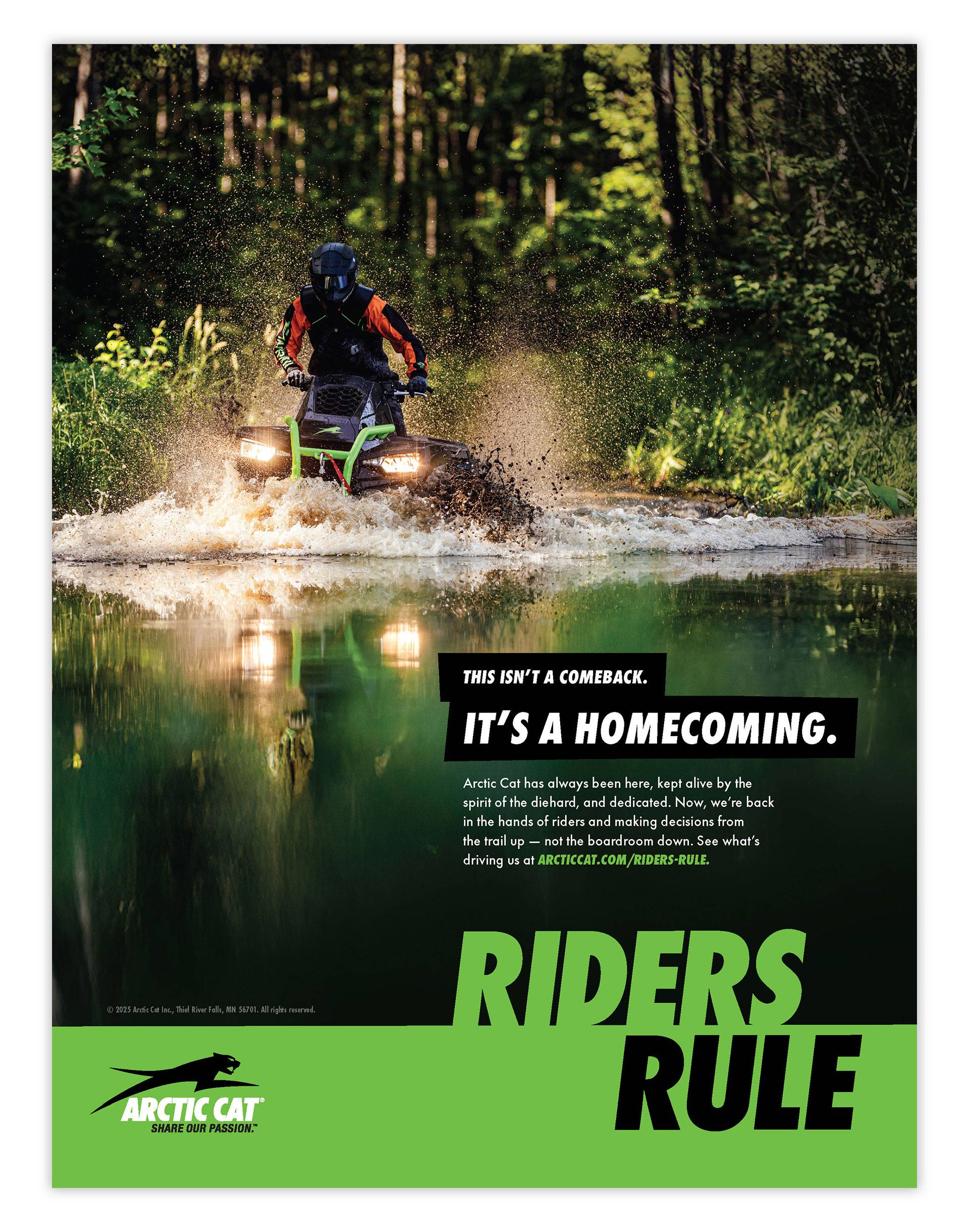Arctic Cat Riders Rule Print Ad 2