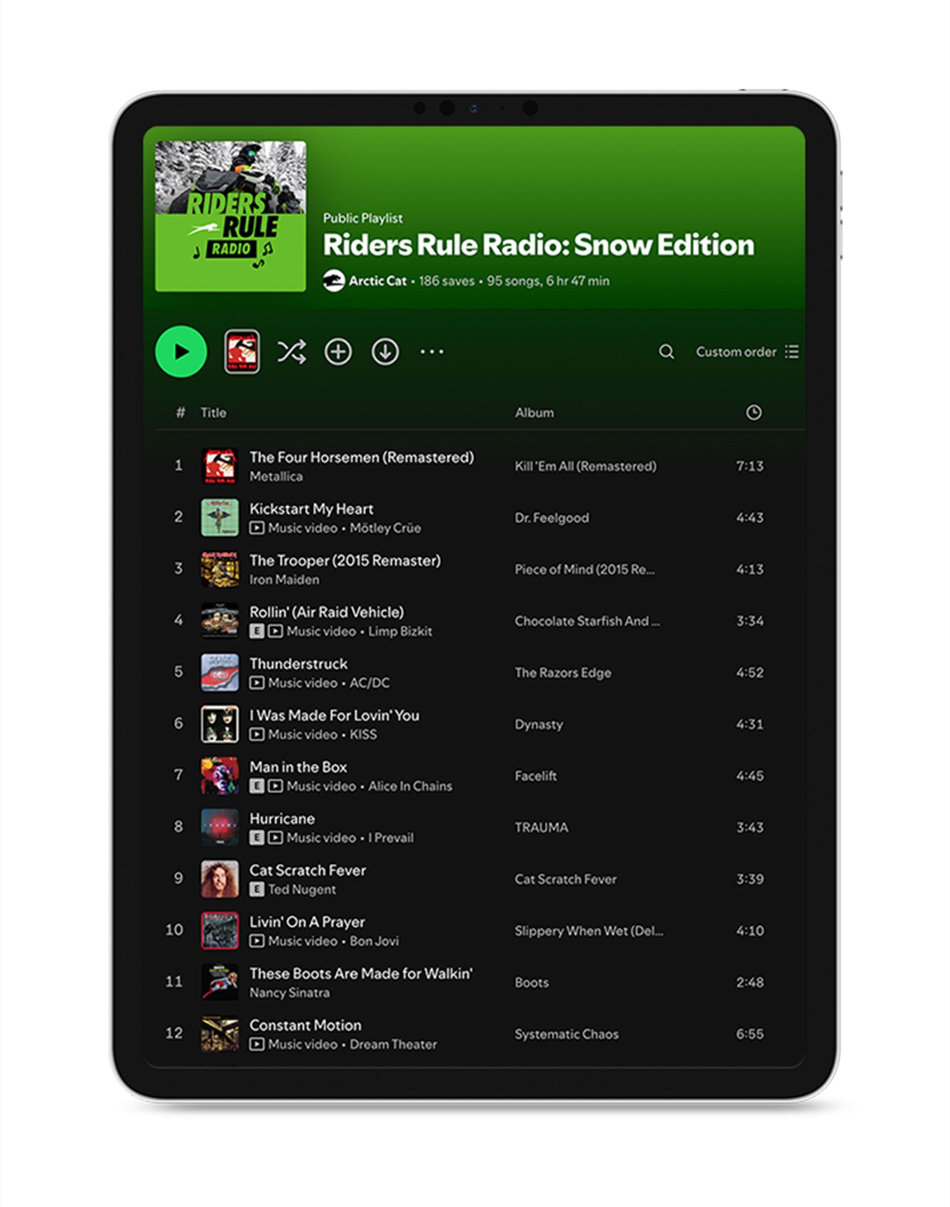 Arctic Cat Riders Rule Spotify Playlist