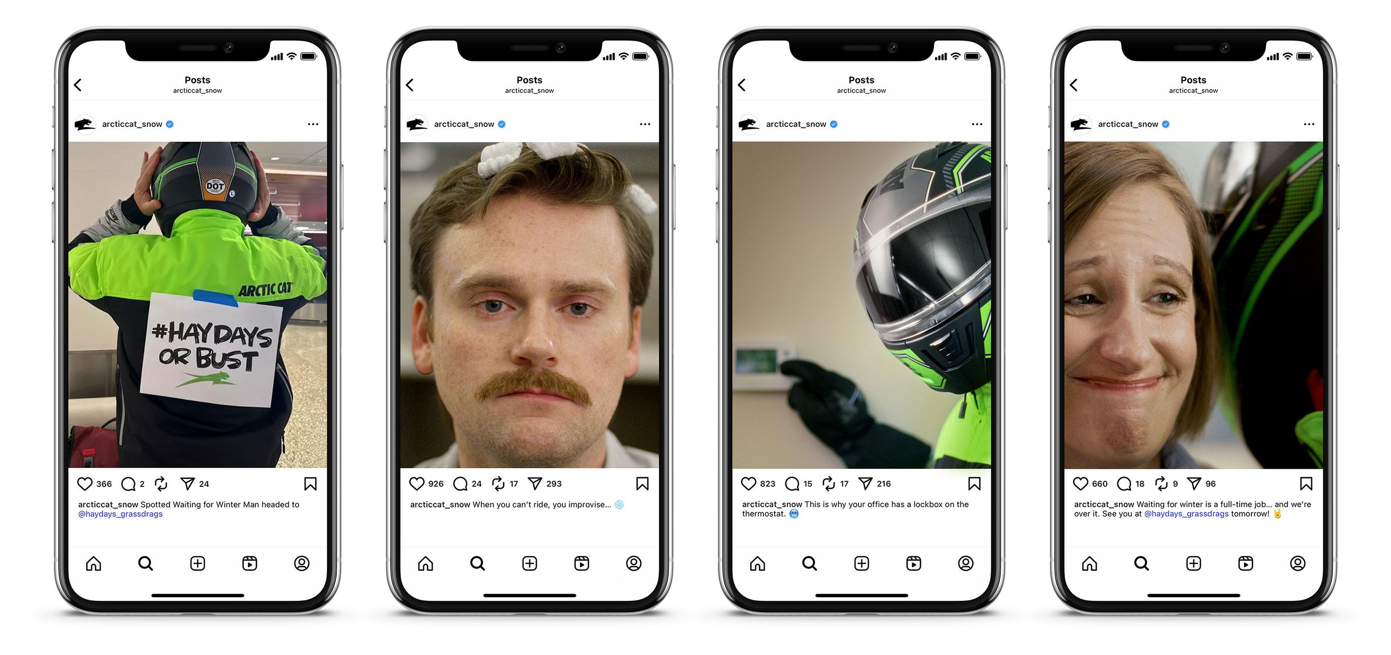 Arctic Cat Waiting for Winter Social