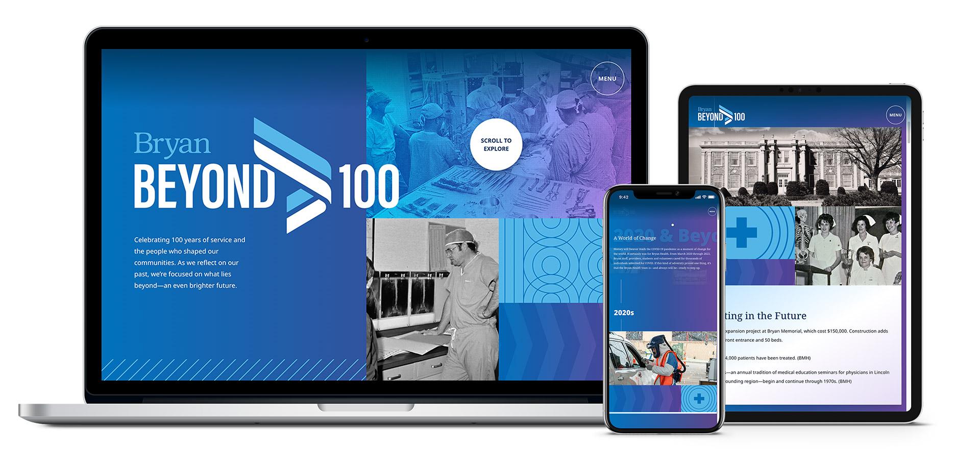 Bryan Health Beyond 100 Website