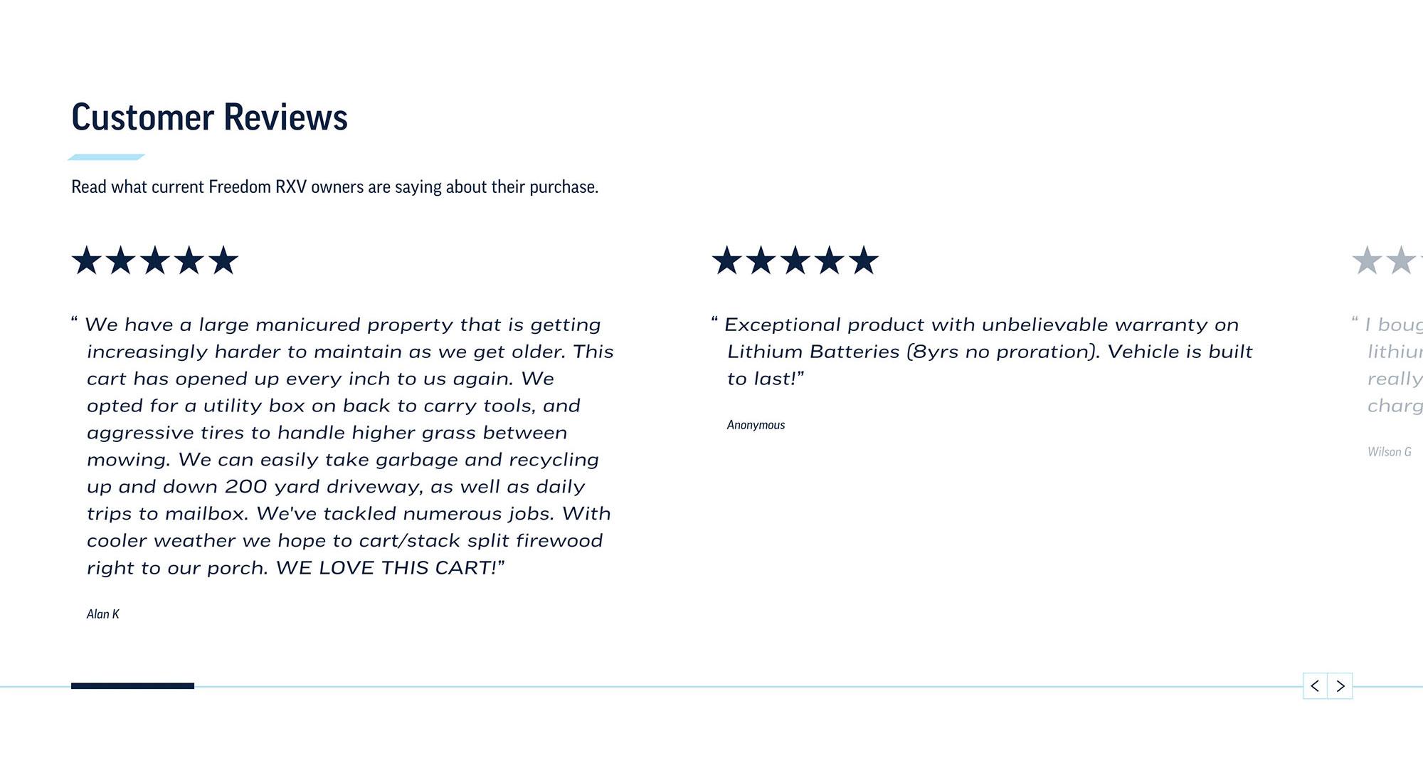 E-Z-GO Website - Reviews