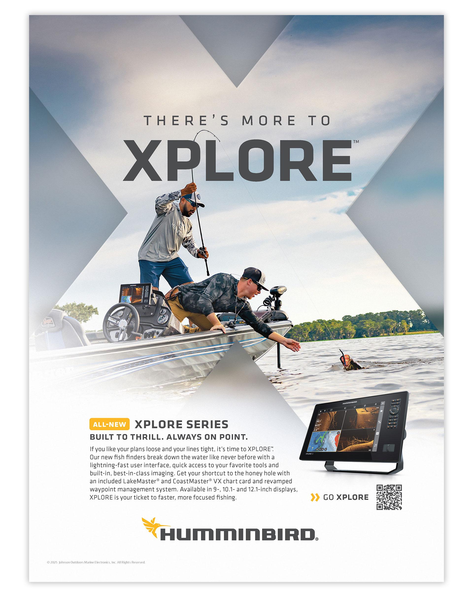 Humminbird XPLORE FWS Print Ad