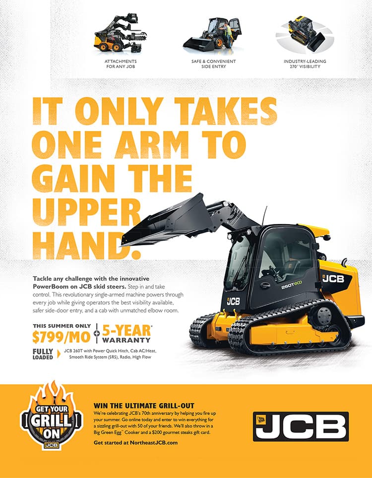 JCB equipment get your grill on promotion print ad