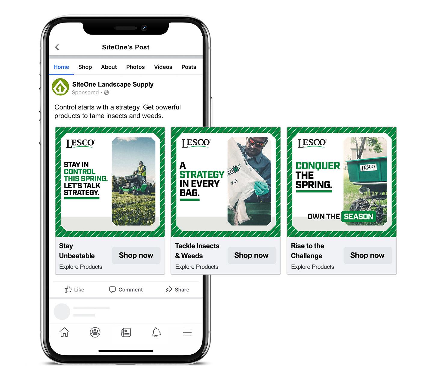 LESCO Own the Season Social Carousel