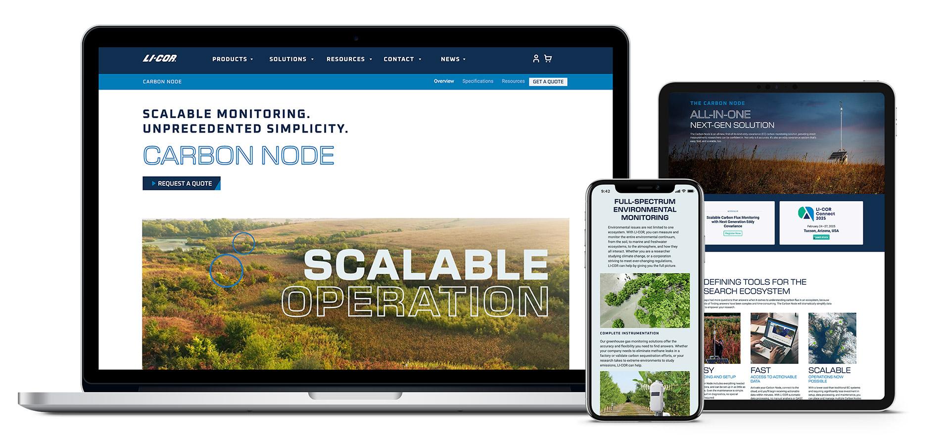LI-COR Carbon Node Website