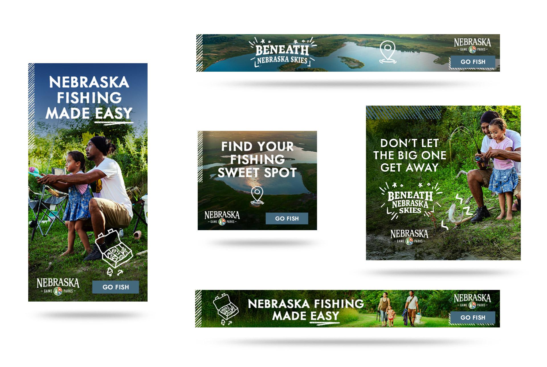 Nebraska Game & Parks Find Your Fishing Sweet Spot Digital Ads