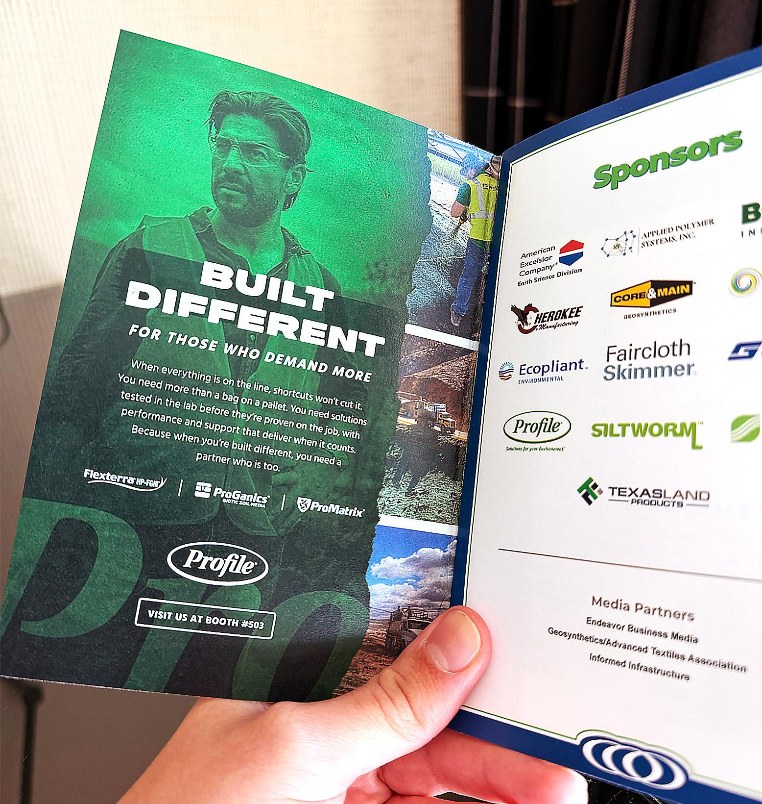 Profile Built Different Trade Show Handout