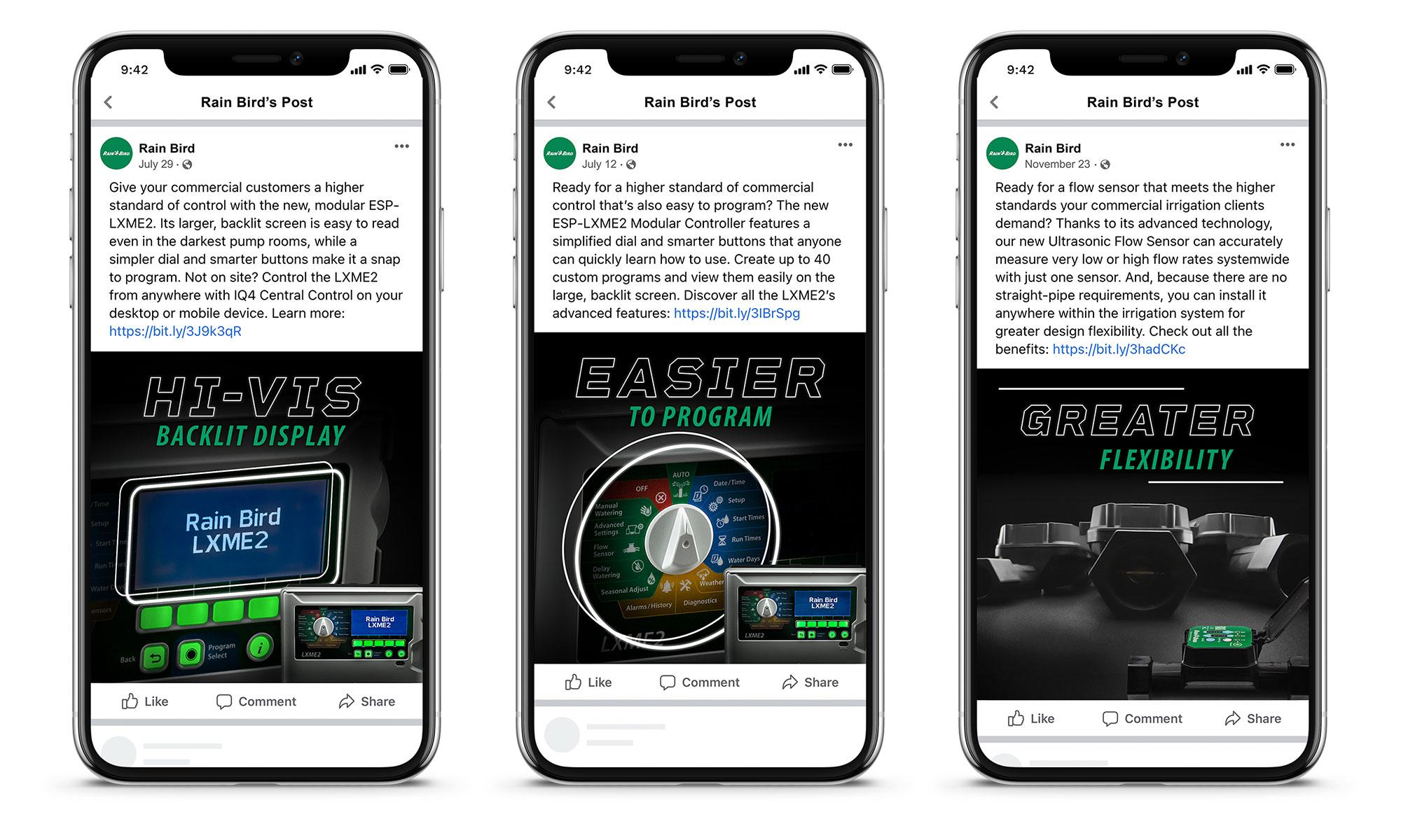 Rain Bird Higher Standard Social Posts