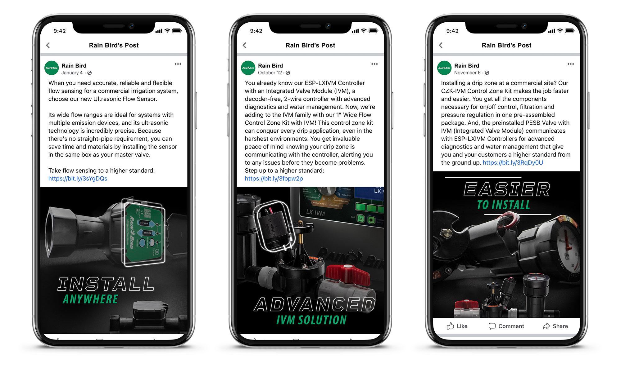 Rain Bird Higher Standard Social Posts
