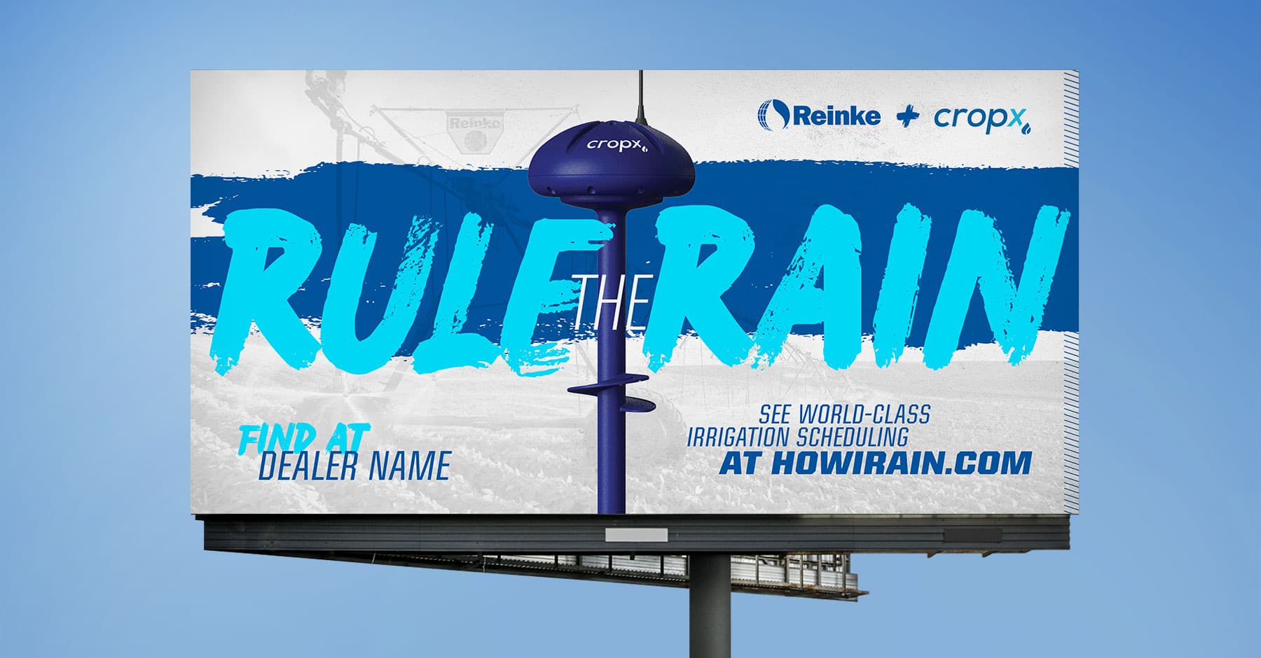 Reinke rule the rain billboard in the sky