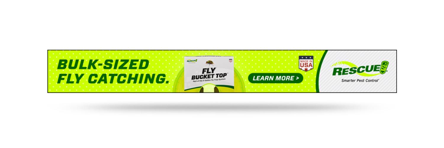 Rescue! Fly Bucket Top Endemic Ad