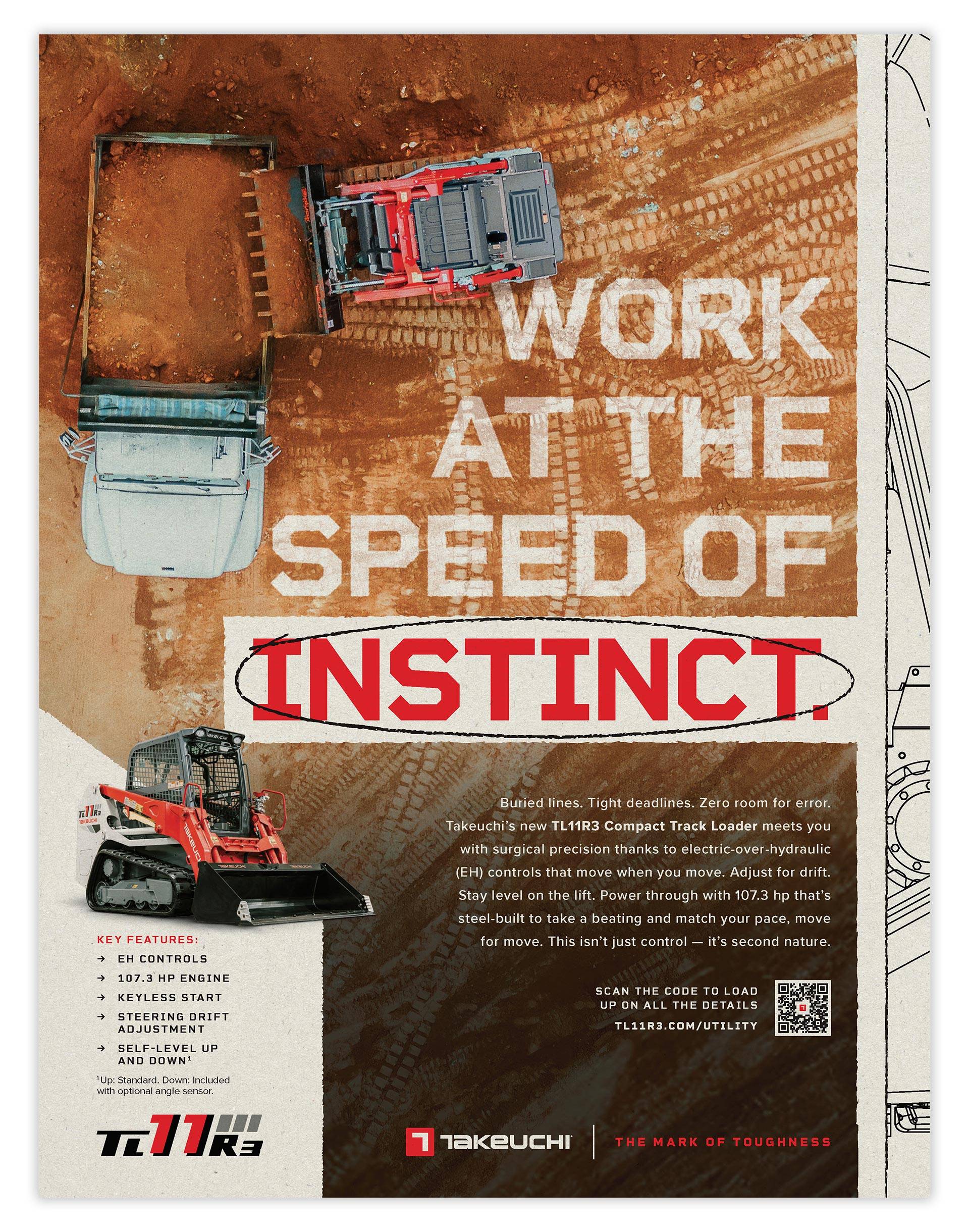 Takeuchi Mark of Toughness Print Ad