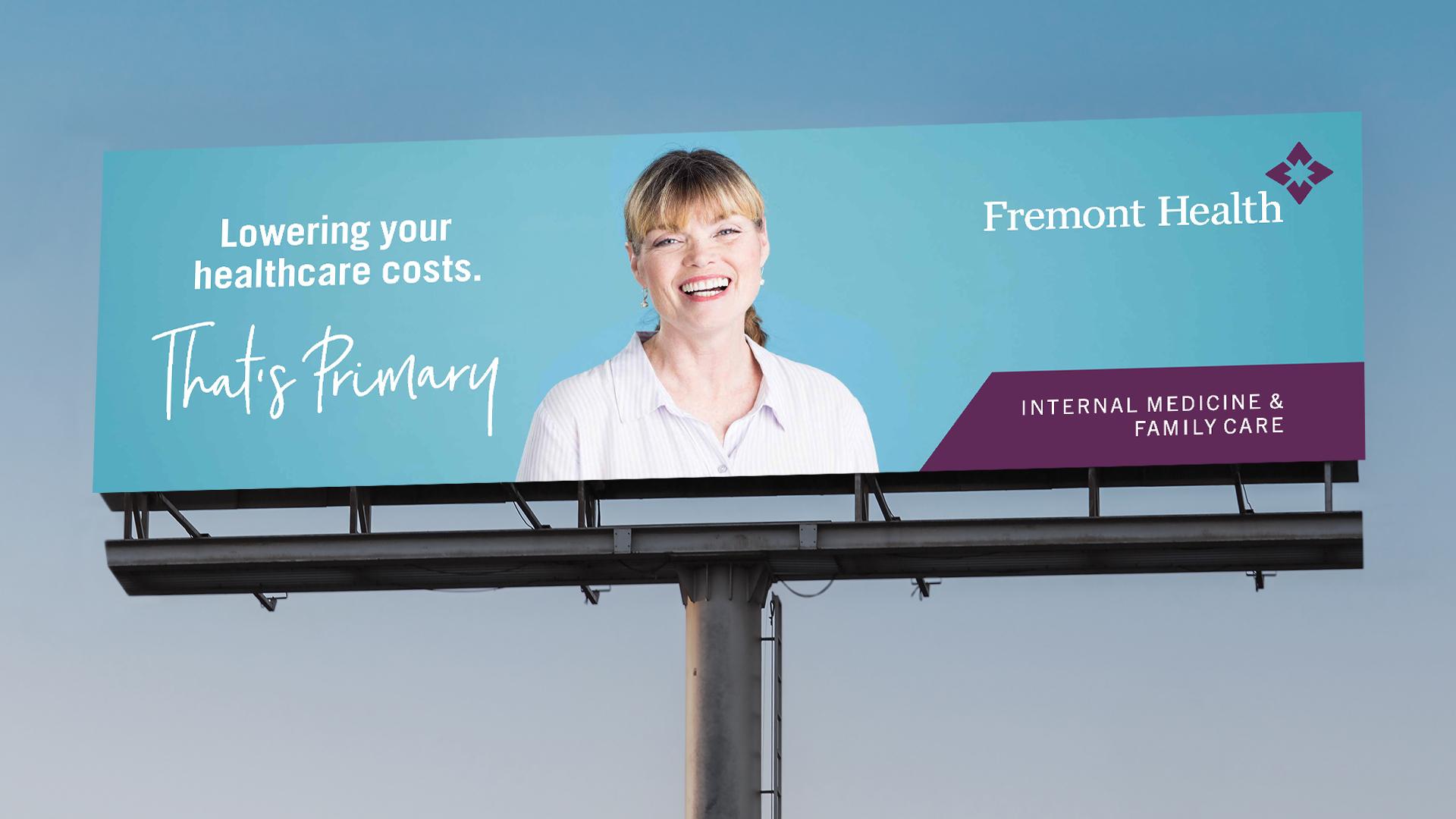 Fremont Health: That's Primary Billboard