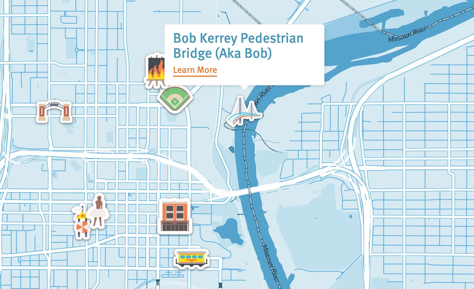 Visit Omaha OMAR - Favorite Places Map