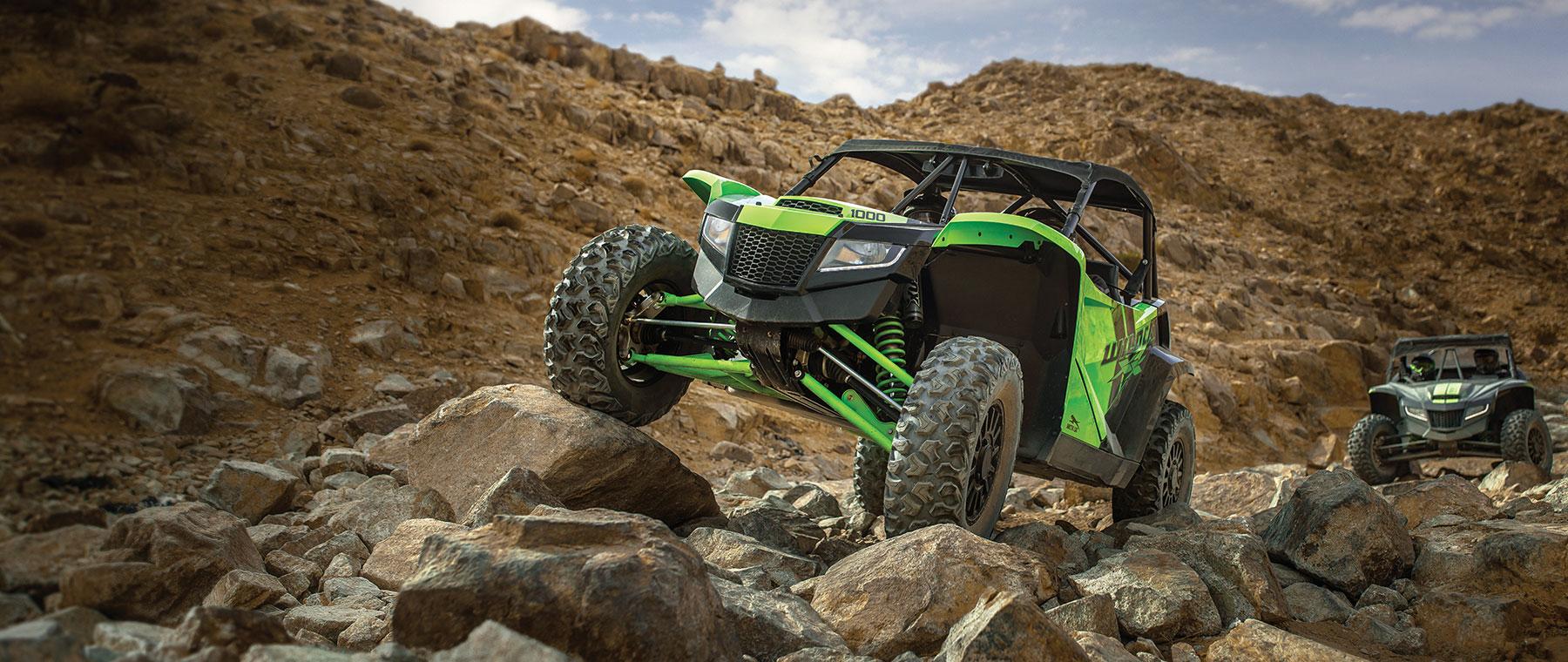 Wildcat XX Driving on Rocky Terrain