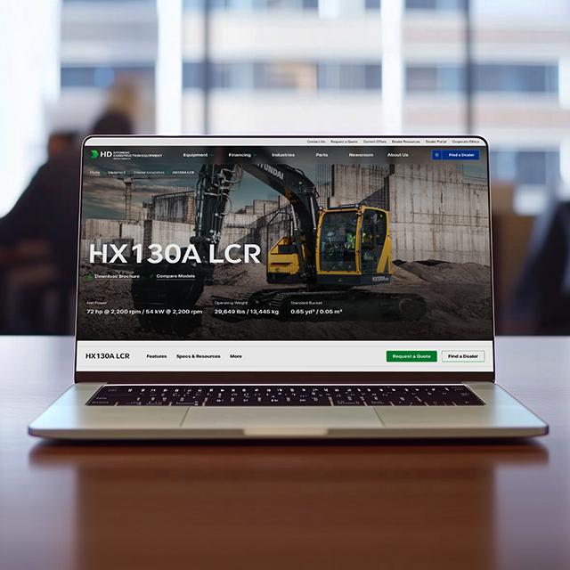 Hyundai Construction Equipment Website